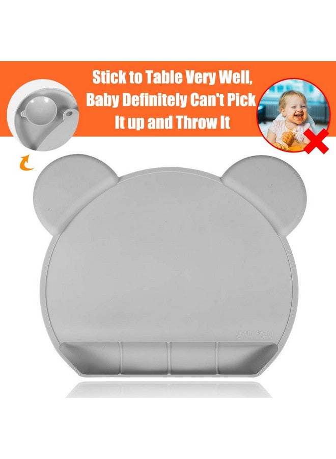 Andyken Food Catching Baby Placemat with Suction - Non-Slip Placemats for Kids with Strong Suction Silicone Placemats Suction Babies Toddlers Tiny Diner Placemat Roll Up Non Slip Washable Baby Restaurant Mat - Image 4
