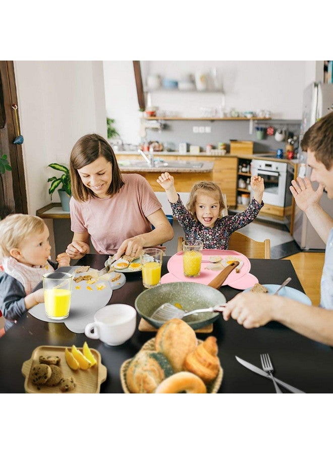 Andyken Food Catching Baby Placemat with Suction - Non-Slip Placemats for Kids with Strong Suction Silicone Placemats Suction Babies Toddlers Tiny Diner Placemat Roll Up Non Slip Washable Baby Restaurant Mat - Image 1