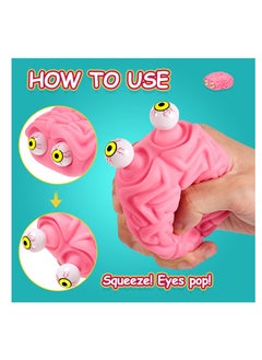 Excefore Fidget Splat Stress Relief Toy,Brain Relief Stress Ball Eye, Anxiety Relief Ball, Anti-Anxiety Focusing Fidget Toys, Fun Toy for Teens and Adults  - Image 3