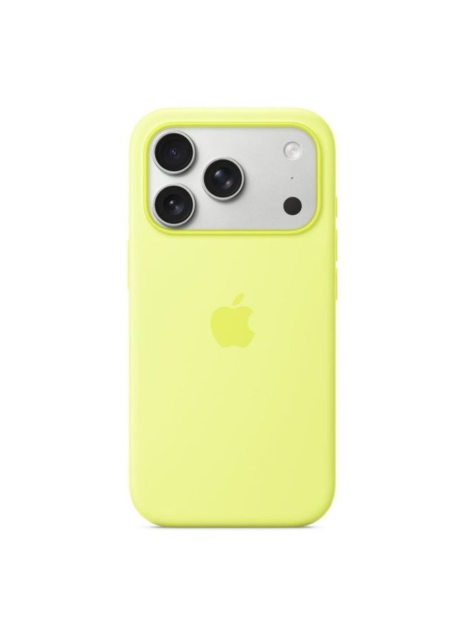 iPhone 17 Pro Max Silicone Case with MagSafe – Neon yellow - Image 1
