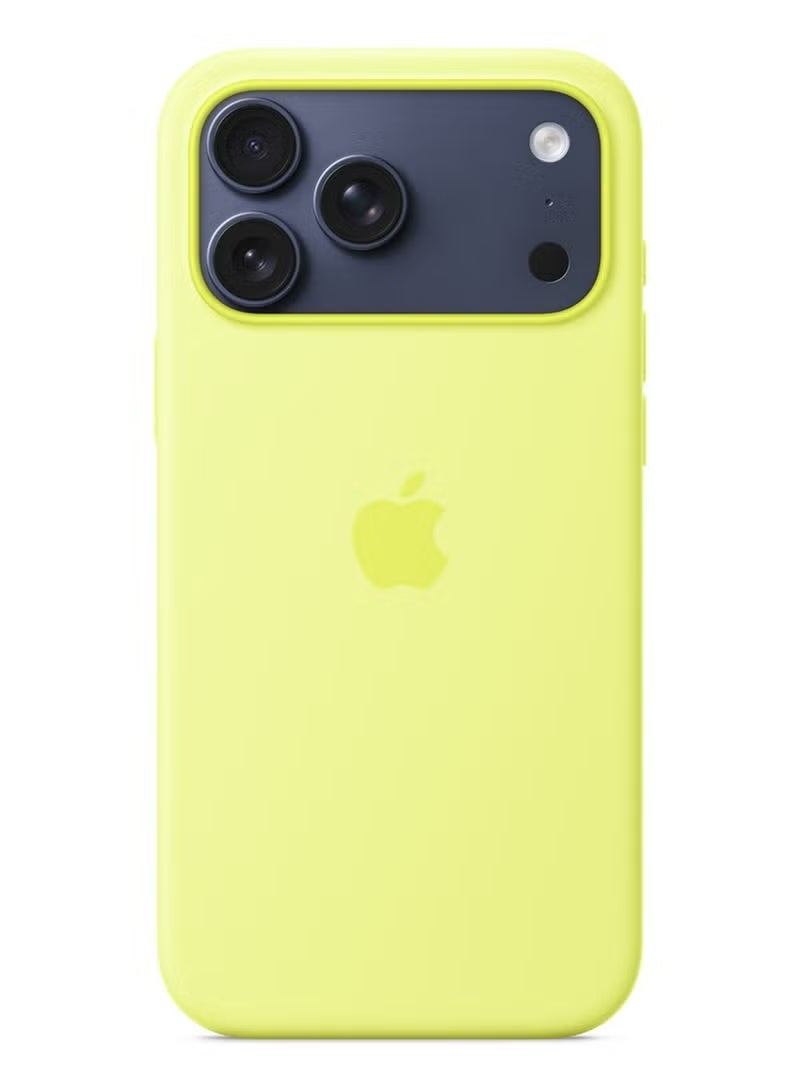 iPhone 17 Pro Max Silicone Case with MagSafe – Neon yellow - Image 2