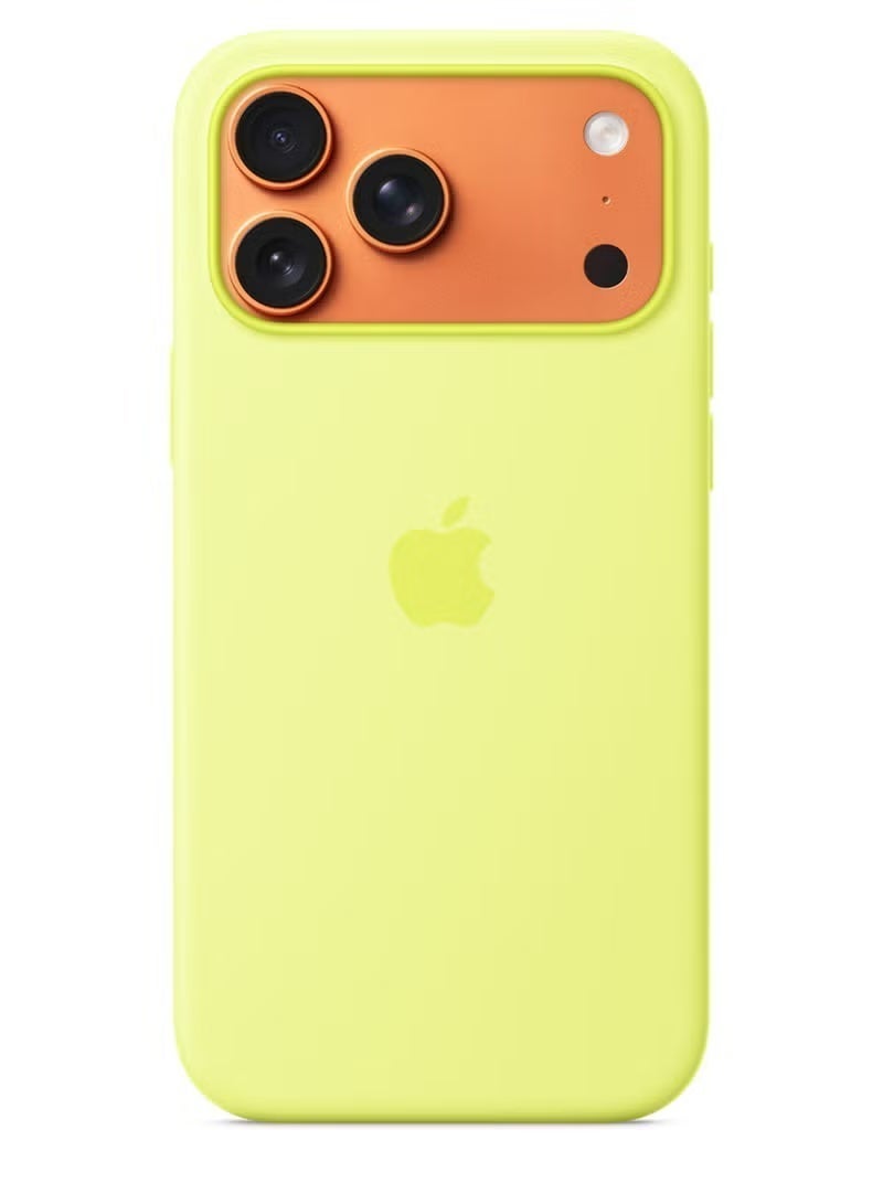 iPhone 17 Pro Max Silicone Case with MagSafe – Neon yellow - Image 3