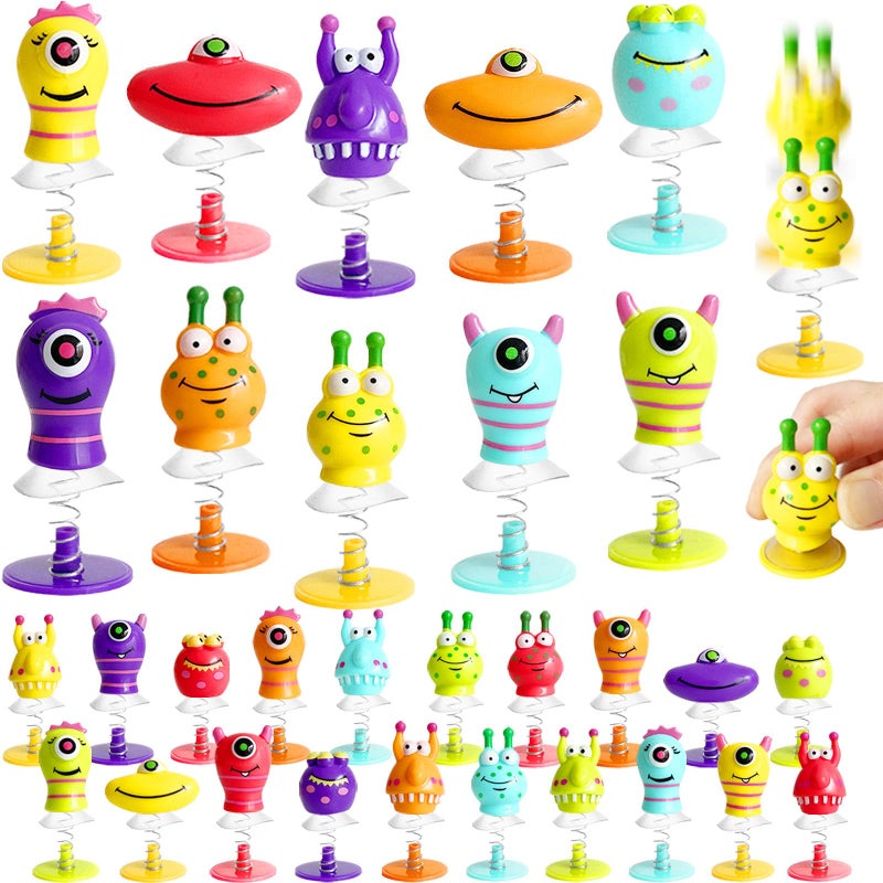 Eerrhhaq 30 PCS Spring Launchers ToysBig Eye Monster Jumping Popper ToyPop Up Bouncy Spring Toys for KidsPinata ToysGoodie BagsClassroom Prizes - Image 3