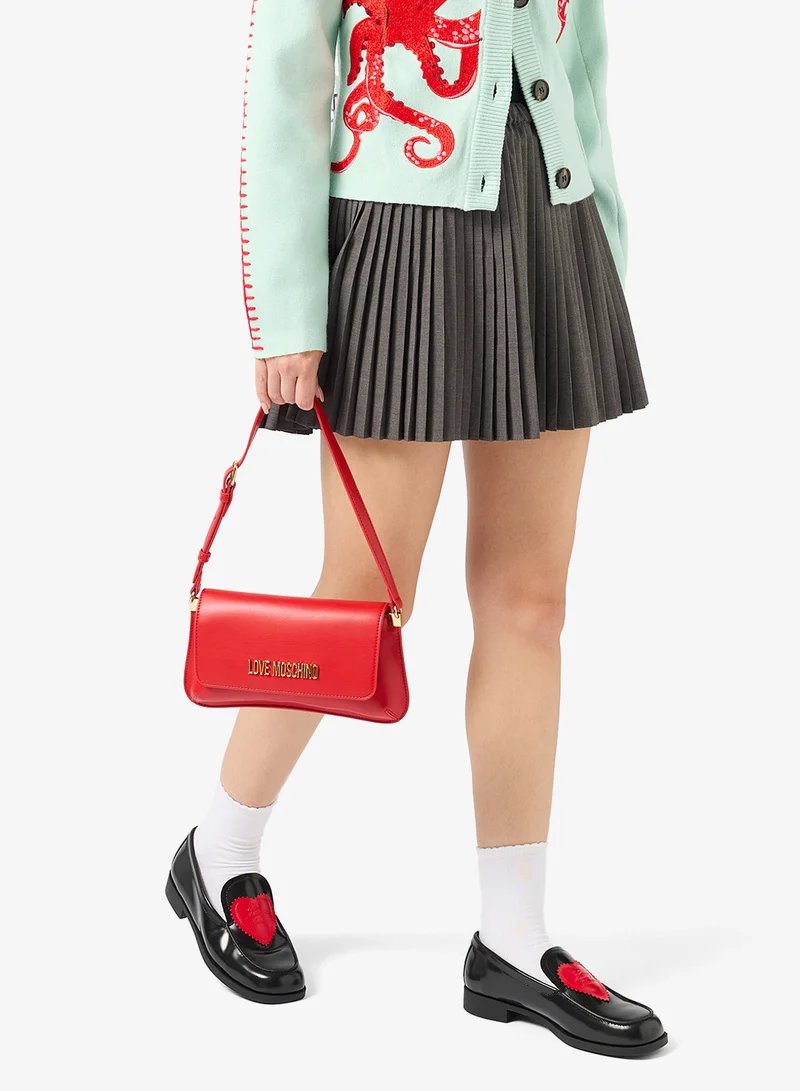 Love Moschino Flap Over Shoulder Bag
