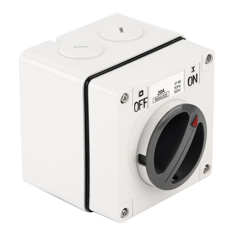Outdoor Switch: 500V 3P40A Safety Lock Hole - High‑strength Rubber Sealing Washer Waterproof Socket for Outdoor Industrial Use - Image 4