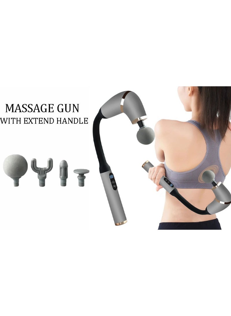 Massage Gun with Extended Handle Revolutionary U-Shaped Back Massager For Pain Relief Deep Tissue Body Massage Hammer For Neck Shoulder Leg Reach Every Muscle with Ease - Image 5