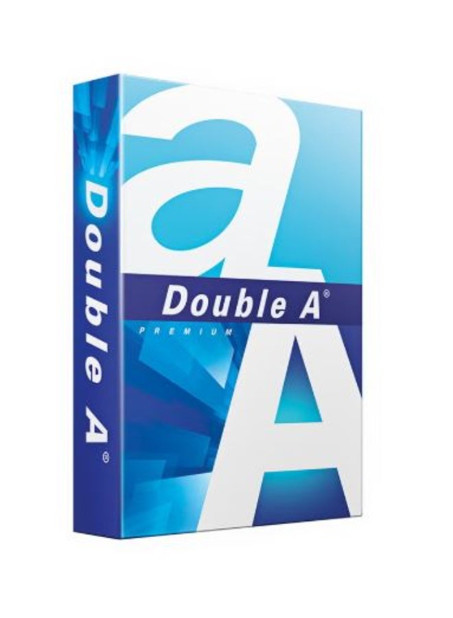Double a paper Printer Copy Paper, Size A4, GSM 80, 500 Sheets (Bundle of 5) A4 - Image 1