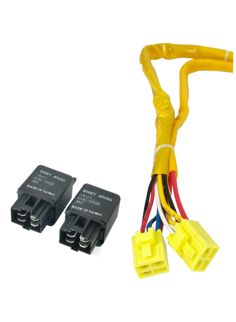 Loquat 9007 100W High Grade Head Lamp Tune Up Kit with Halogen Bulbs and High Output Wire Harness - Image 2