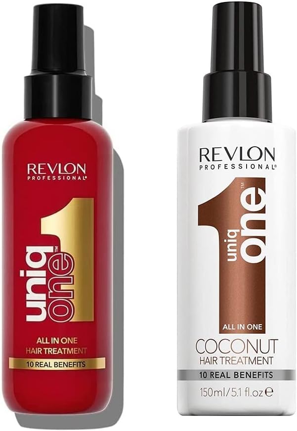 Revlon Professional UniqONE 2Piece Leave In Conditioner Hair Treatment Set Vegan Formula 2 x 150ml Classic Coconut Unisex