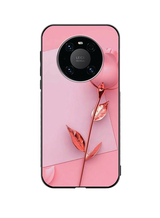 VR CREATIVE Protective Case Cover For Huawei Mate 40 Pink Rose Design Multicolour - Image 1