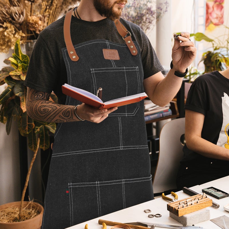 Oil Proof Apron Art Painting Apron Kitchen Cooking Apron Gardening Apron - Image 4