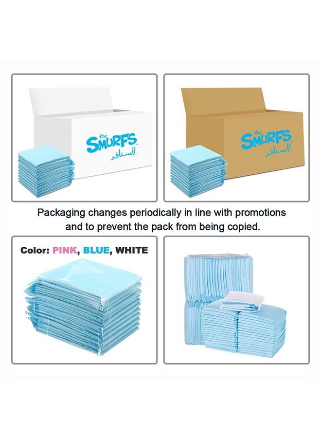 THE SMURFS Disposable Changing Mats, 12 Counts, Soft Waterproof Mat, Portable Leak Proof Changing Mat, New Mom Leak-Proof Under pad, Mattress Table Protector Pad - Image 4