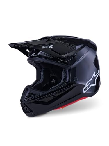 Alpinestars SM7 Solid Helmet ECE06DOT L Black Glossy - Image 3