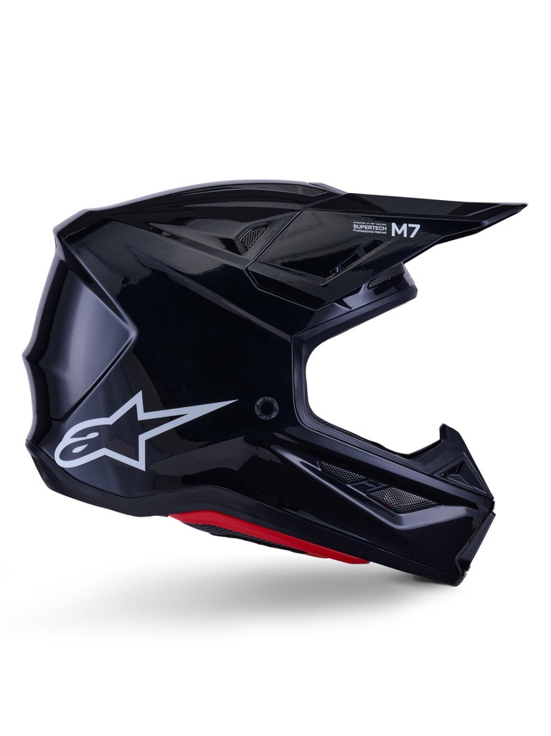 Alpinestars SM7 Solid Helmet ECE06DOT L Black Glossy - Image 2