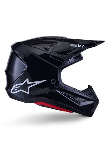 Alpinestars SM7 Solid Helmet ECE06DOT L Black Glossy - Image 1