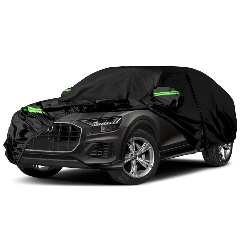 SPORTULI Waterproof Car Cover Replace for 2018-2025 Audi Q8/SQ8, 6 Layers All Weather Car Cover with Zipper Door & Windproof Bands for Snow Rain Dust Hail Protection (Q8) - Image 1