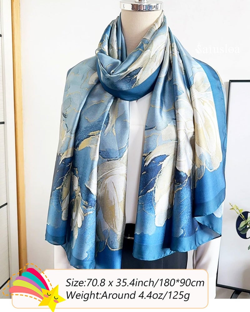 Saiusloa Dress Scarves Shawl Wraps Long Silky Scarf for Women Dressy Fashion Lightweight for Decorative Formal Evening Gowns-1037 - Image 4