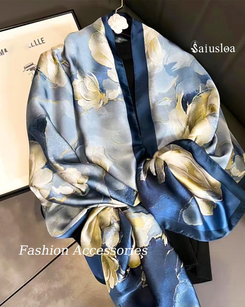 Saiusloa Dress Scarves Shawl Wraps Long Silky Scarf for Women Dressy Fashion Lightweight for Decorative Formal Evening Gowns-1037 - Image 5