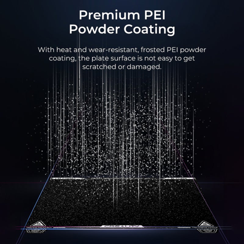 لوحة بناء PEI مقاس 235×235 مم من صفحة فولاذية خرسانية مقاومة للحرارة والتآكل ولتصاق عالي - لوحة سهلة إزالة النموذج ومتوافقة عريضة لأجهزة الطباعة FDM مقاس 235×235 مم مثل Creality Ender-3 V3 SE وK1 - Image 4