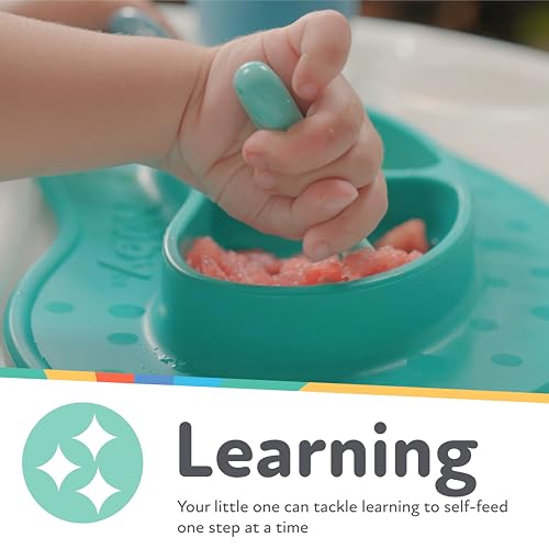 Nuby 3-Stage Baby's First Spoons Set - 3 Pack - 6+ Months - Baby Spoons with Easy Grip Handle - Pastels - Image 4