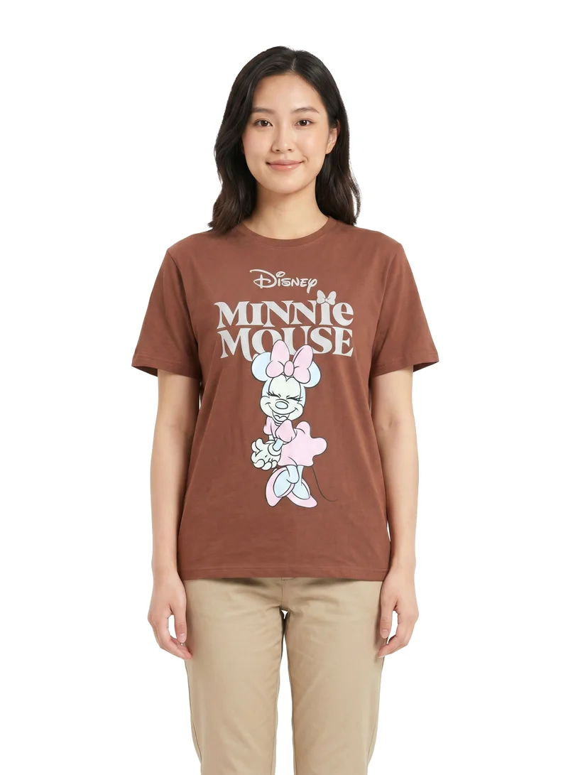 ديزني Disney Women’s  Minnie Mouse Graphic T-Shirts – Pack of 2