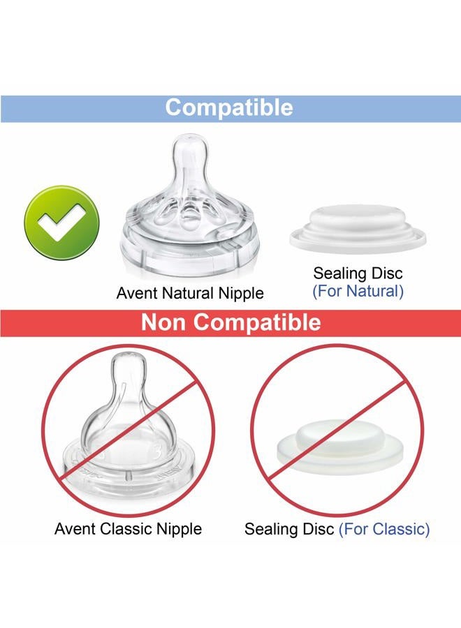 Maymom Replacement Baby Bottle Rings for Philips Avent Bottle, Compatible Screw Ring Collar for Avent Natural Plastic and Glass Bottles; Not for AntiColi, BPA-Free, Secure Latch, 4-Pack - Image 3