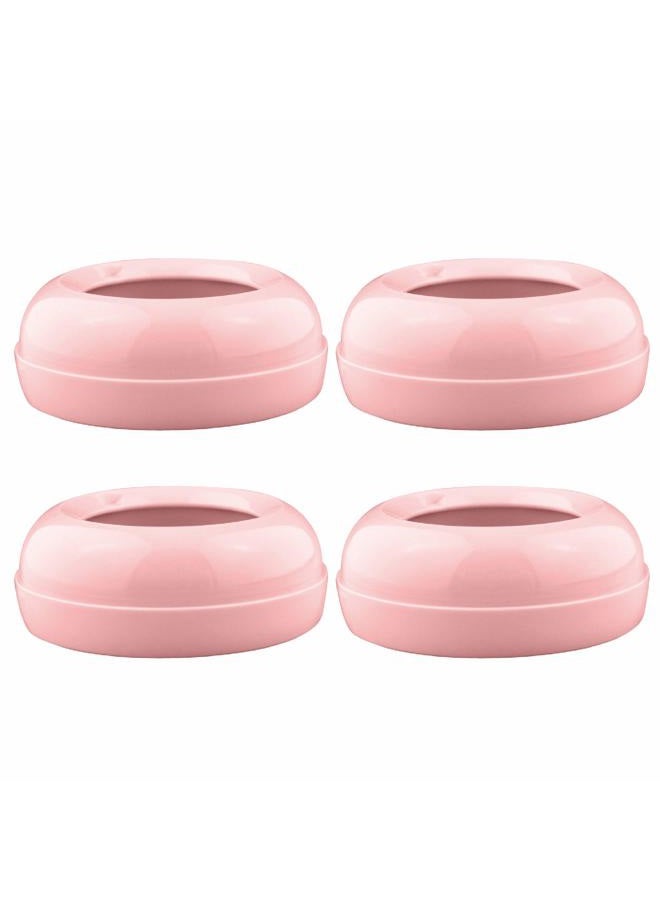 Maymom Replacement Baby Bottle Rings for Philips Avent Bottle, Compatible Screw Ring Collar for Avent Natural Plastic and Glass Bottles; Not for AntiColi, BPA-Free, Secure Latch, 4-Pack