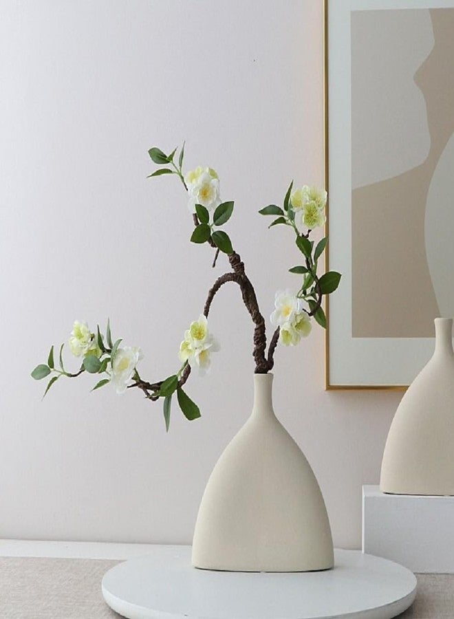 WEISPARK Artificial Flowers, 2pcs Fake Cherry Blossom Branches 31 Inch Long Stem Silk Flowers for DIY Vase Home Hotel Office Wedding Party Garden Decor (White) - Image 3