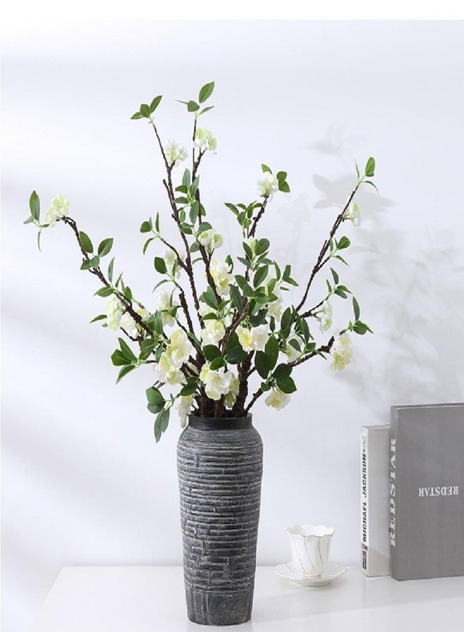 WEISPARK Artificial Flowers, 2pcs Fake Cherry Blossom Branches 31 Inch Long Stem Silk Flowers for DIY Vase Home Hotel Office Wedding Party Garden Decor (White) - Image 5