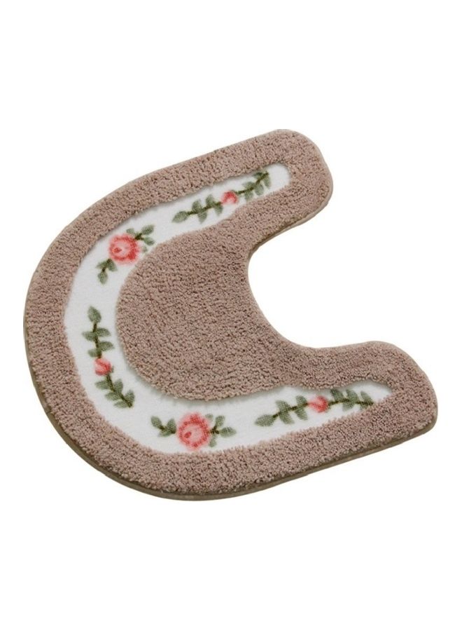 Loquat Pastoral Style Bathroom Toilet Non-Slip Mat Set Pink 20 x 5 x 20cm - Image 5
