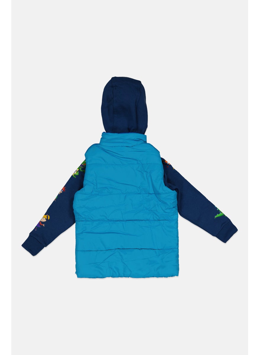 nickelodeon Toddler Boy Printed Hooded Jacket, Blue  - Image 2