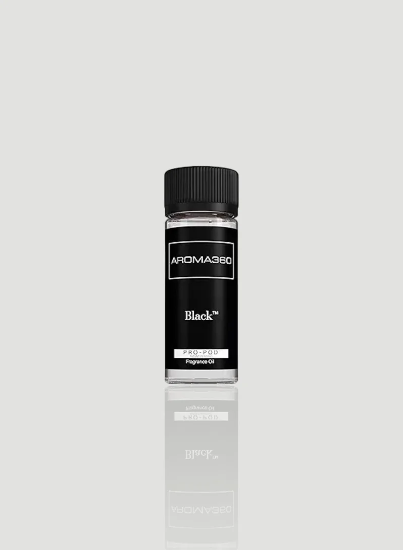 أروما 360  Black Pro-Pod Oil Blend - Hotel Inspired for Luxury Essential Oil Diffusers - Aromatherapy Scent Diffuser Oil - Sage, Tiare Flower, Saffron and Moss - 50 mL, 1.7 fl oz