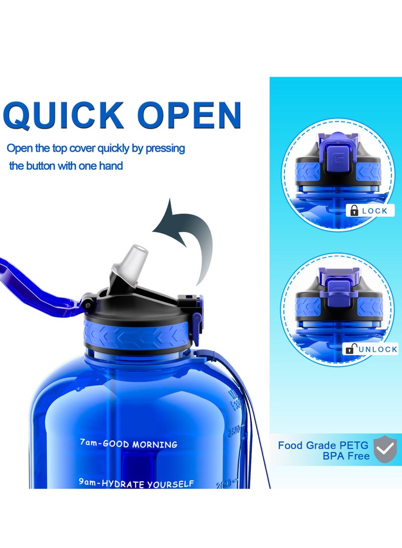 GEMFUL 3L Large Sports Water Bottle Outdoor Fitness Kettle Plastic Water Drinking Cup Portable Gym Big Jug - Image 4