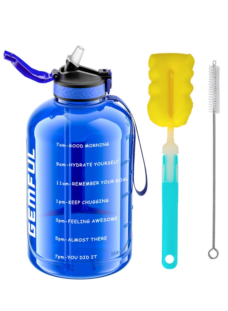 GEMFUL 3L Large Sports Water Bottle Outdoor Fitness Kettle Plastic Water Drinking Cup Portable Gym Big Jug - Image 1