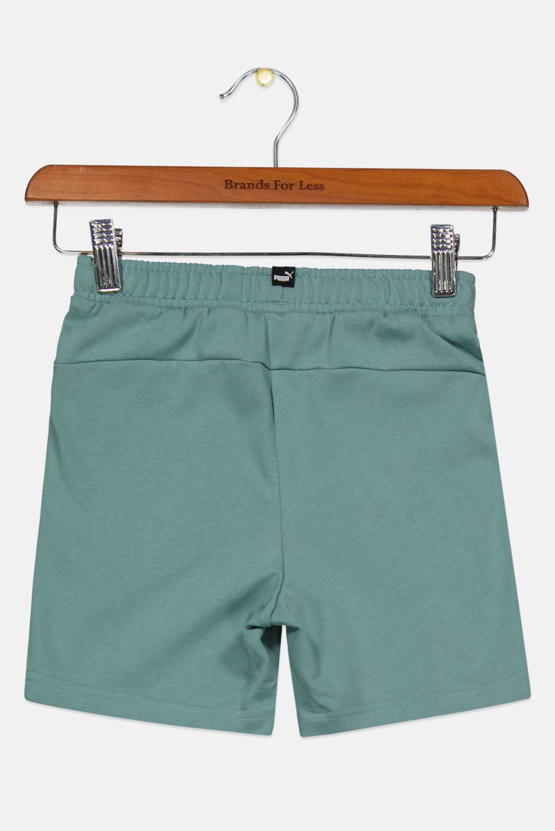 PUMA Kids Boy Brand Logo Running Shorts, Sage Green - Image 2