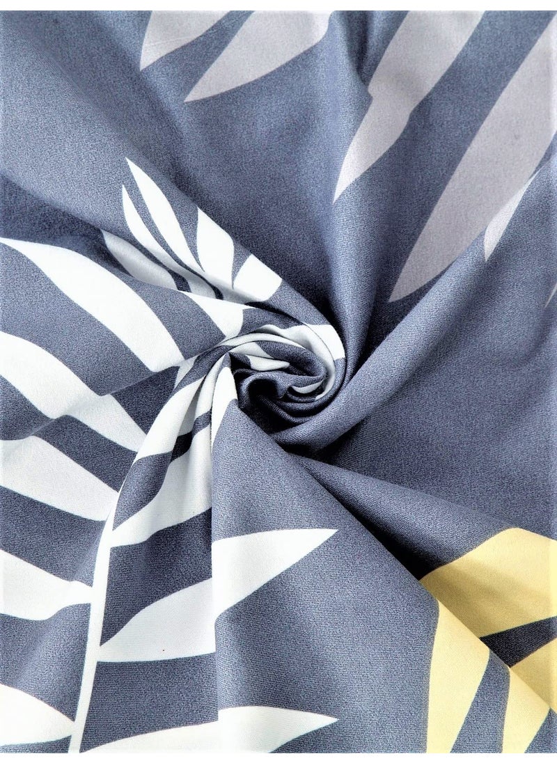 Home Sizzler Home Sizzler 210 TC Microfibre Grey Single Bedsheet with 1 Pillow Cover  - Image 4