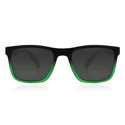 Dervin UV Protected Polarized Square Sunglasses for Men and Women (Green-Black) - Image 2