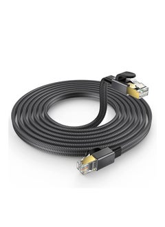 Anmi 5m Cat 8 Ethernet Cable ,Nylon Braided High Speed Heavy Duty 40Gbps 2000Mhz Flat Network LAN Patch Cord SFTP RJ45 Internet Cable Shielded in Wall, Indoor, Outdoor for Router,Gaming,Switch  - Image 1