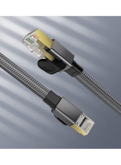 Anmi 5m Cat 8 Ethernet Cable ,Nylon Braided High Speed Heavy Duty 40Gbps 2000Mhz Flat Network LAN Patch Cord SFTP RJ45 Internet Cable Shielded in Wall, Indoor, Outdoor for Router,Gaming,Switch  - Image 2