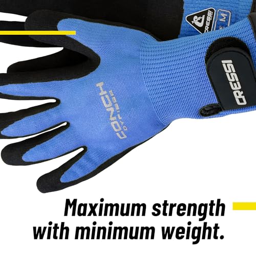 Cressi Conch Dyfiber Gloves, Blue, XL - Image 4