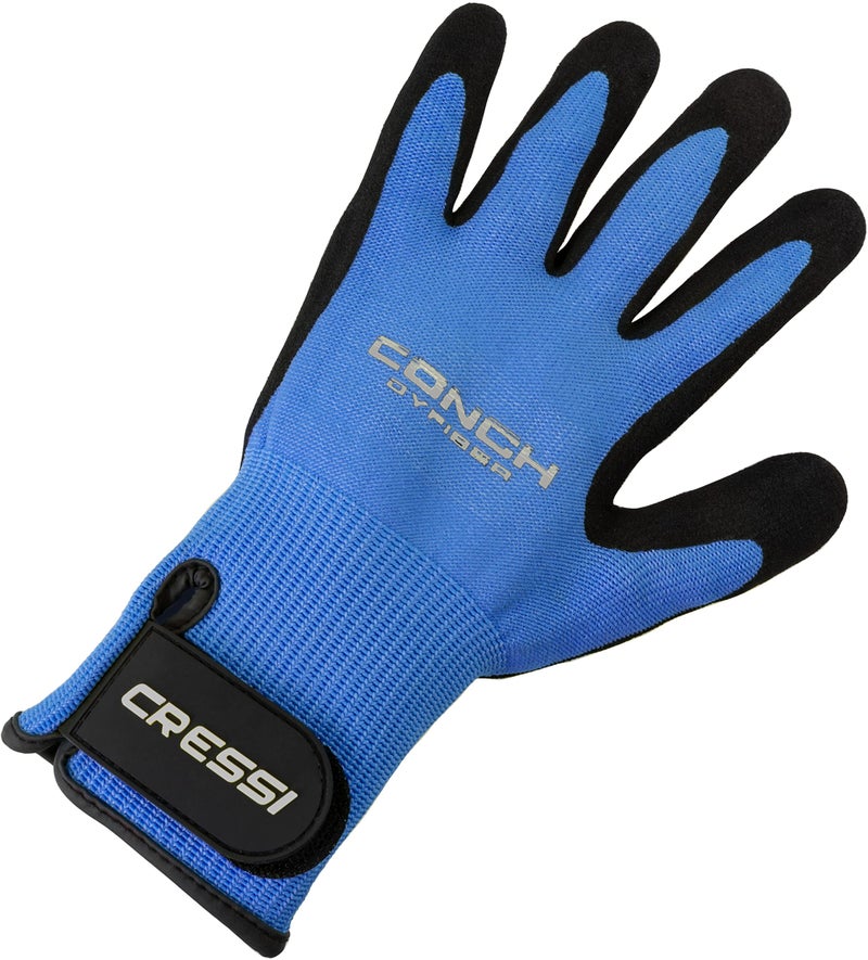 Cressi Conch Dyfiber Gloves, Blue, XL - Image 2