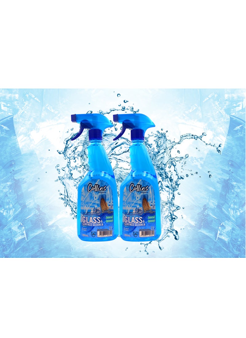 Collins Collins Hygiene - Glass & Surface Cleaner Spray - Original + Original 800ml - Promo Pack  - Image 2