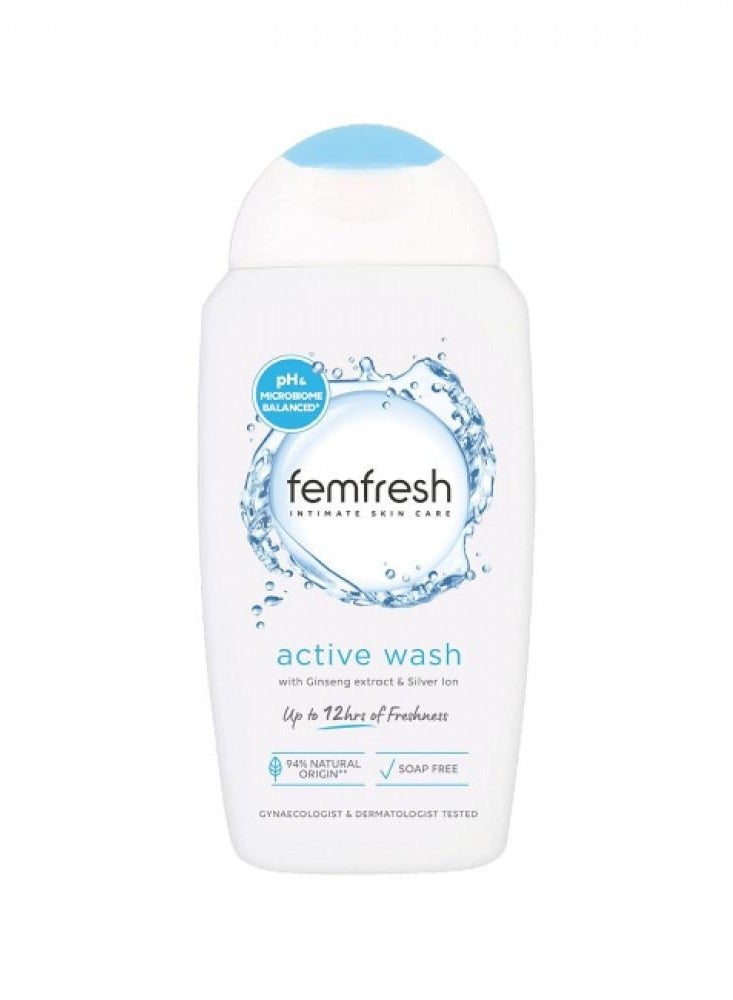 femfresh Active refreshing intimate wash 250 ml - Image 1