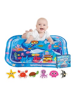 MUMS PLANET Baby Tummy Time Water Mat 69 * 51 Cm , Premium Activity Center Promoting Baby Toys & Sensory Toys,Baby play mat Visual Stimulation , new born and baby toys Gift for Boys & Girls  - Image 1