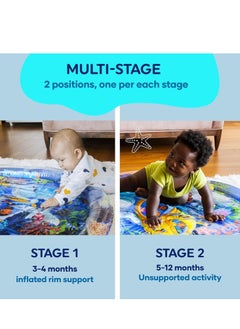 MUMS PLANET Baby Tummy Time Water Mat 69 * 50 Cm , Premium Activity Center Promoting Baby Toys & Sensory Toys,Baby play mat Visual Stimulation , new born and baby toys Gift for Boys & Girls  - Image 5