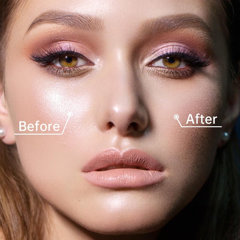 CATKIN Loose Setting Powder - Translucent Shimmer Finishing Powder, 3 Colors Even Skin Tone, Oil Control Makeup Pore Minimizing Powder with Velour Puff (0.42oz, C03 Shimmer for Dry Skin) - Image 5