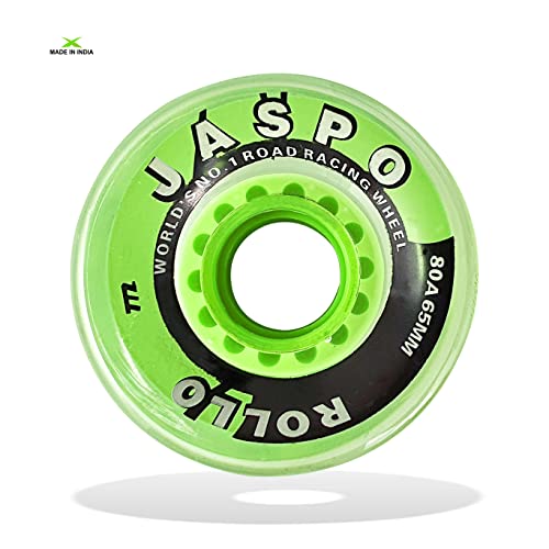 Jaspo Roller/Quad Skate, Inline Wheels With Bearings for Skating and Skateboard - Multipack (Green, 65 mm, Pack of 8) - Image 4