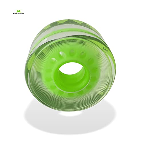 Jaspo Roller/Quad Skate, Inline Wheels With Bearings for Skating and Skateboard - Multipack (Green, 65 mm, Pack of 8) - Image 5