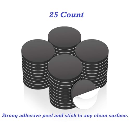 iCONY Self Adhesive Magnetic Circle, 1 inch/2.5cm Dia, 2.5mm Thick, Arts and Crafts, Office Magnet, School MagnetI Fridge Magnet etc (25 PCS) - Image 2