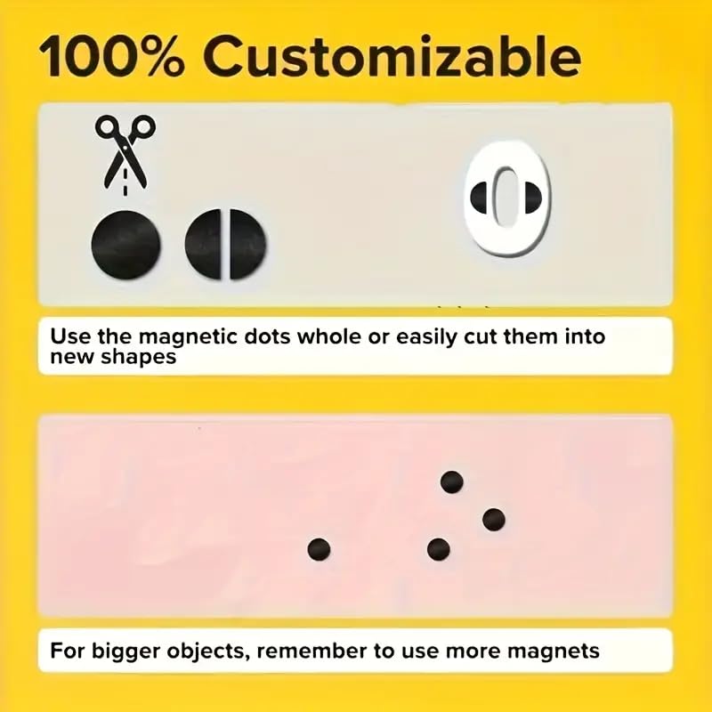 iCONY Self Adhesive Magnetic Circle, 1 inch/2.5cm Dia, 2.5mm Thick, Arts and Crafts, Office Magnet, School MagnetI Fridge Magnet etc (25 PCS) - Image 5